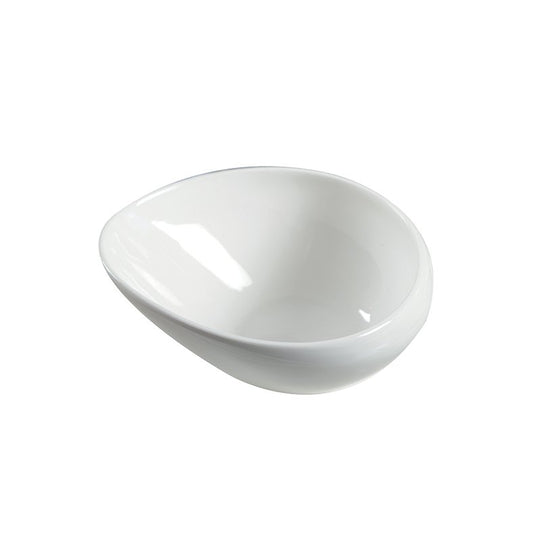 Ceramic white soup bowl