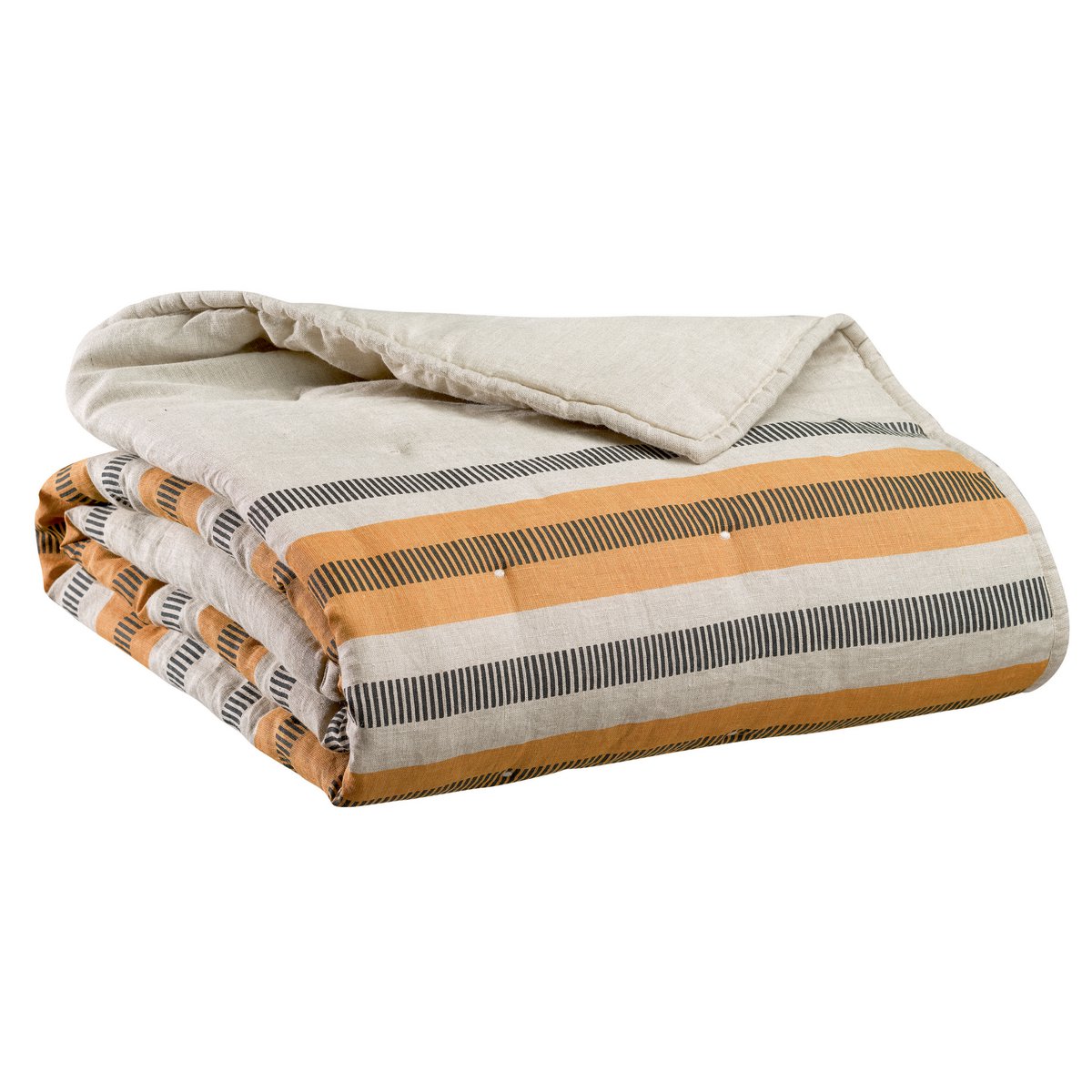 Stonewashed bed runner Zeff Eden Ocher 90 x 240