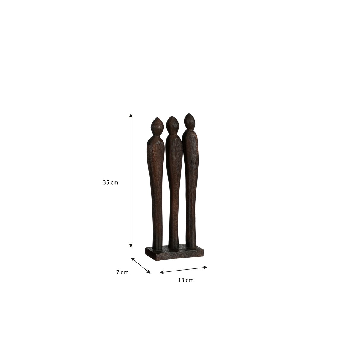 Decorative statue Pegara Brown