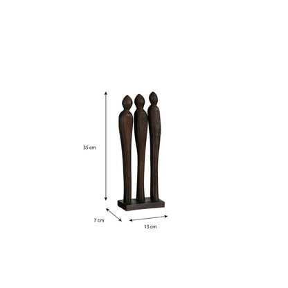 Decorative statue Pegara Brown