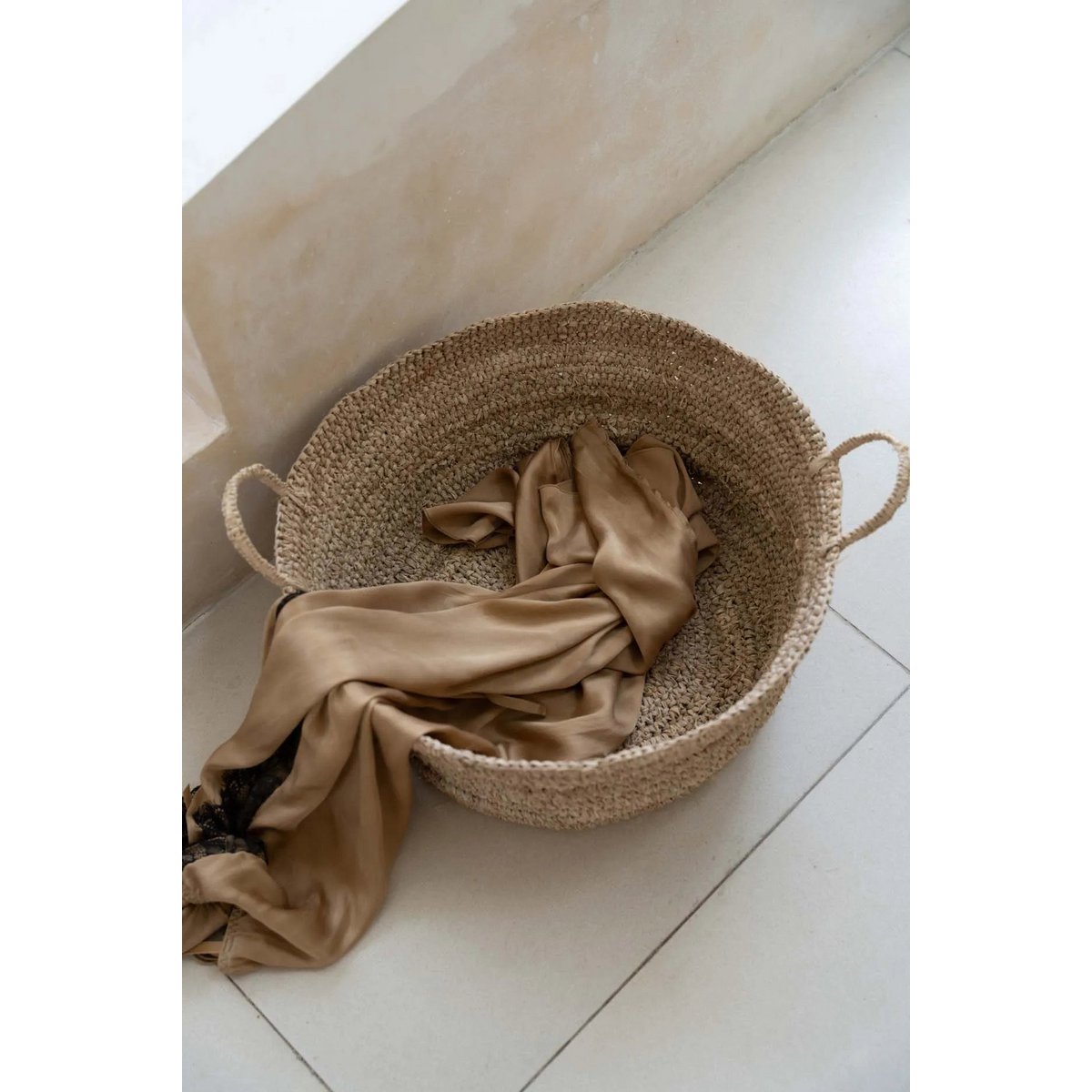 The Raffia Basket Trays - Natural - L