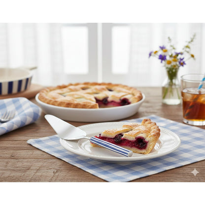 Blue striped pie server
