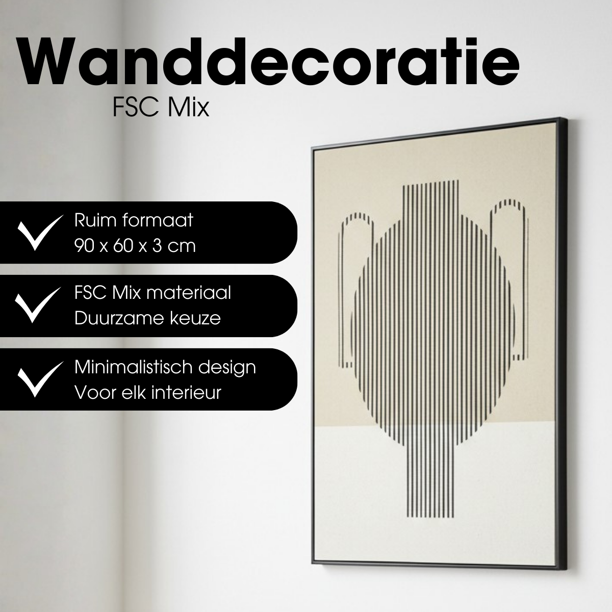 Wall decoration Black