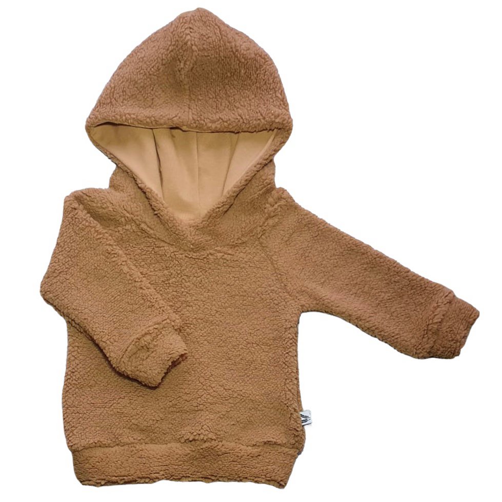 Hoodie teddy camel