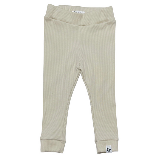 Pants rib jersey natural beige