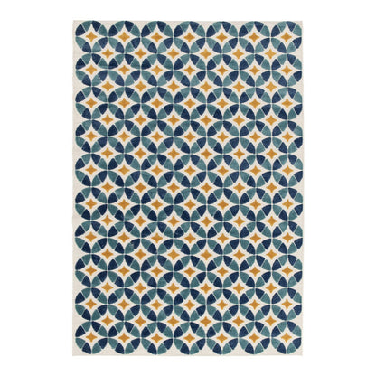 Indoor outdoor rug with sculpted effect LISBON