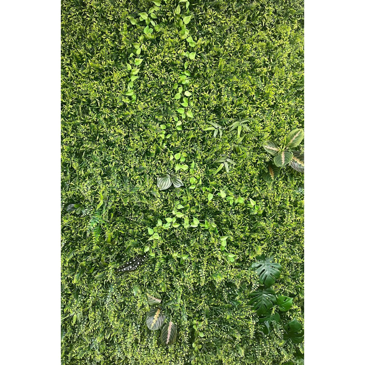 Artificial hedge wall mat Green Mix 60x40cm