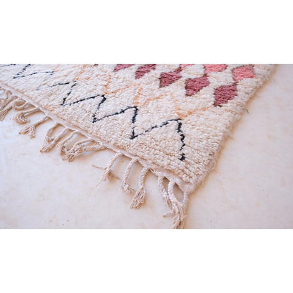 Pure wool Moroccan Berber rug 145 x 261 cm