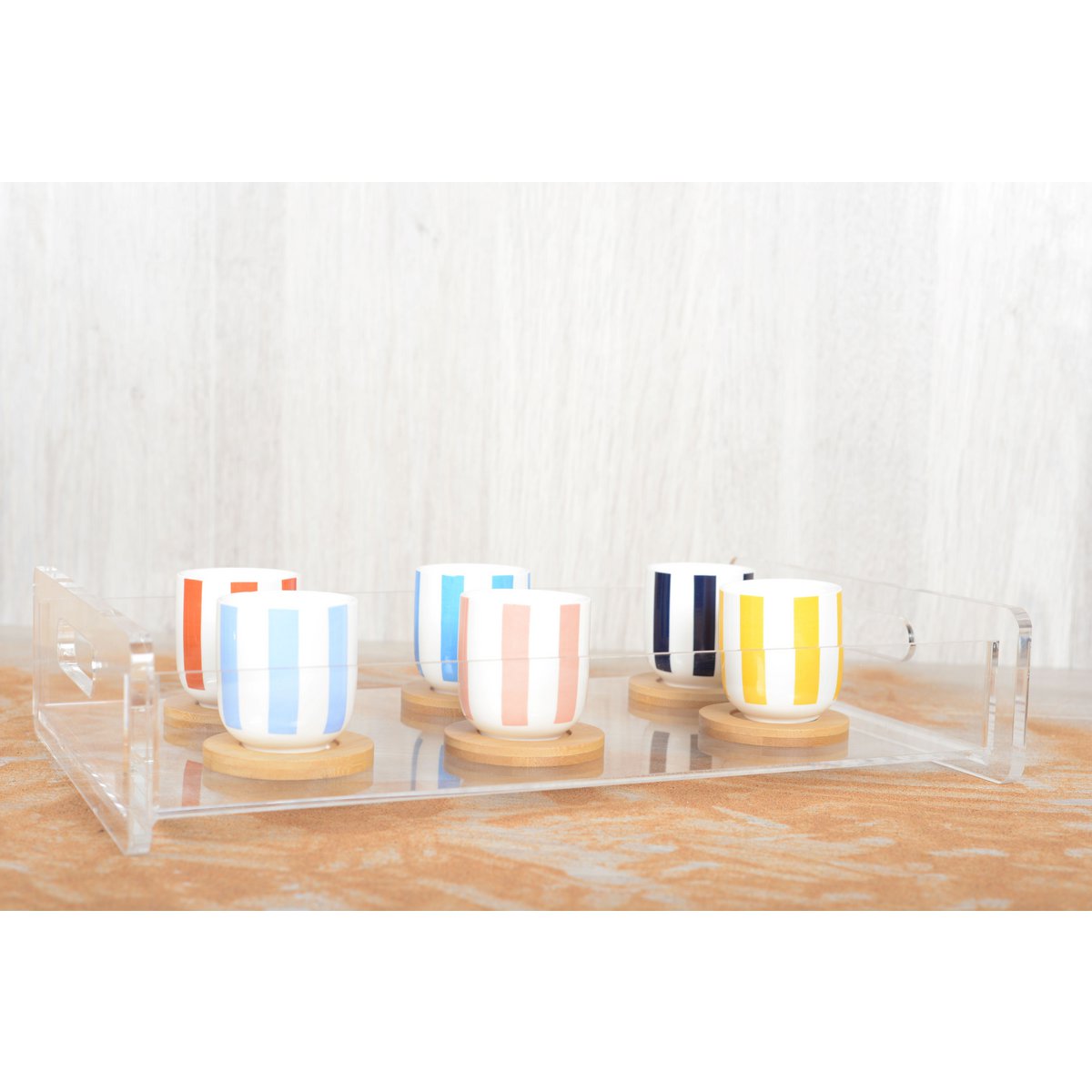 Wooden scratches and sub -stasis cups - Lot of 6