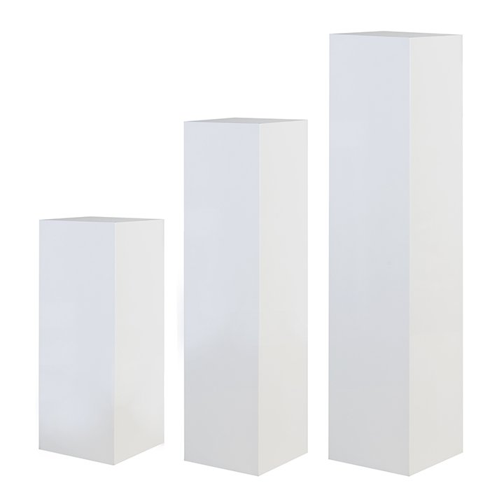 Column "Solid" glossy white H.100cm