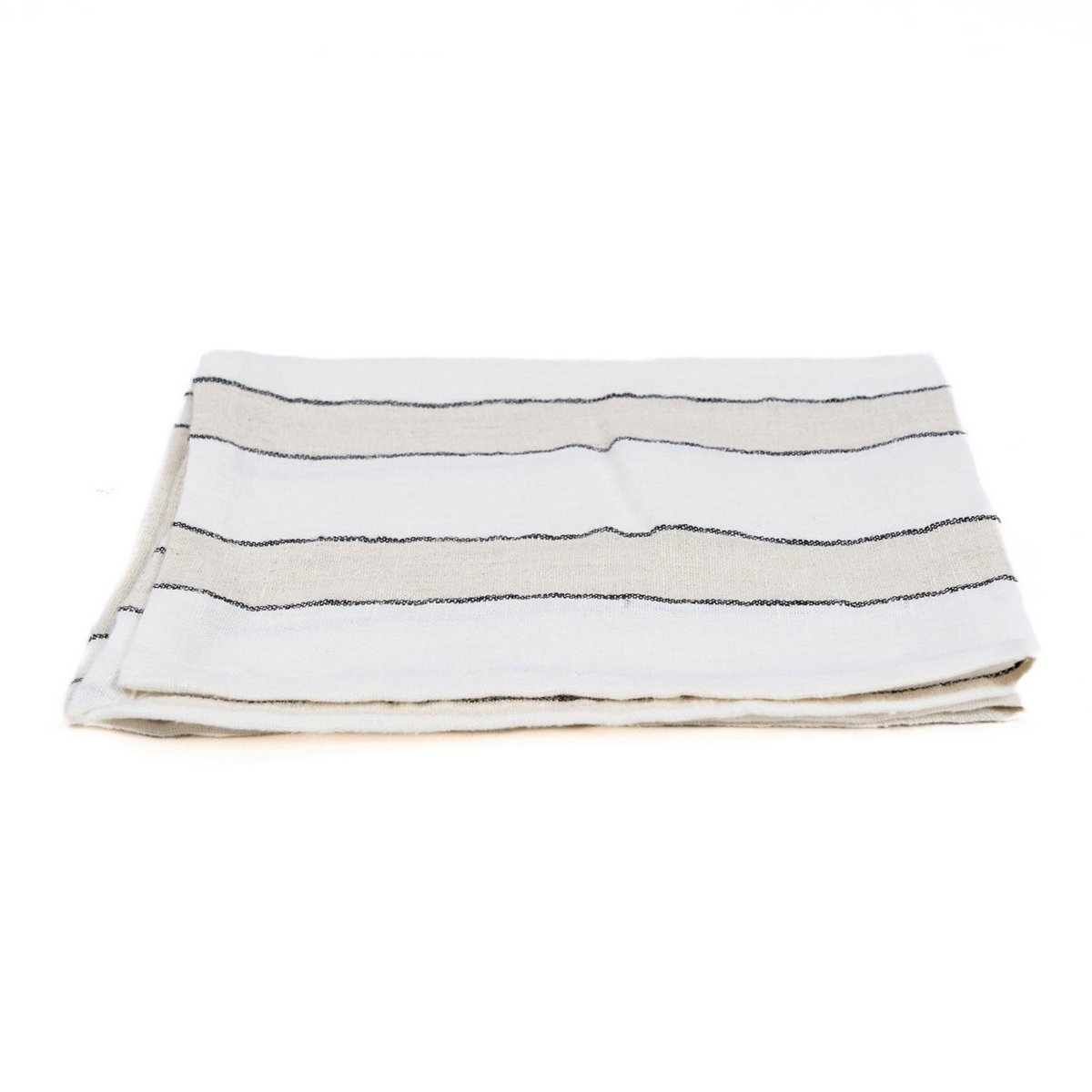 The Provence Napkin - Natural Black White - 45x45