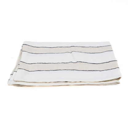 The Provence Napkin - Natural Black White - 45x45