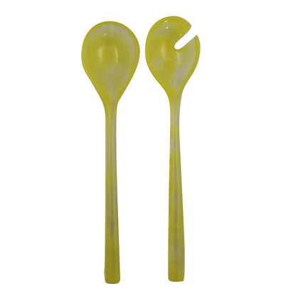 Yellow resin salad covered