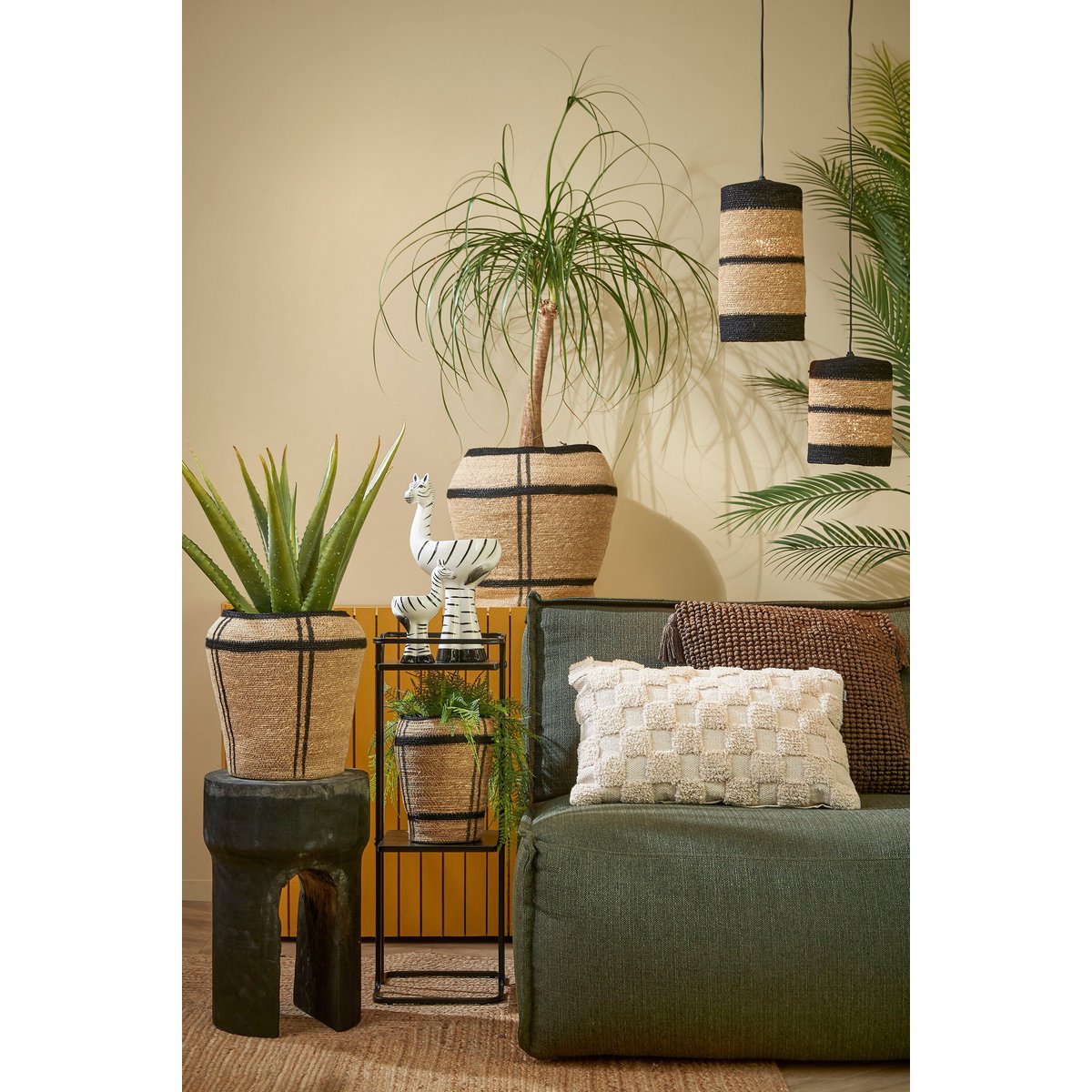 Storage basket set Light brown