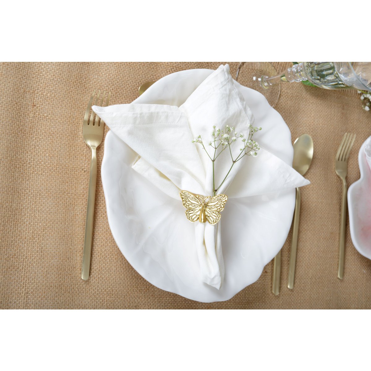 White flat plate in Melamine 27x27x2cm