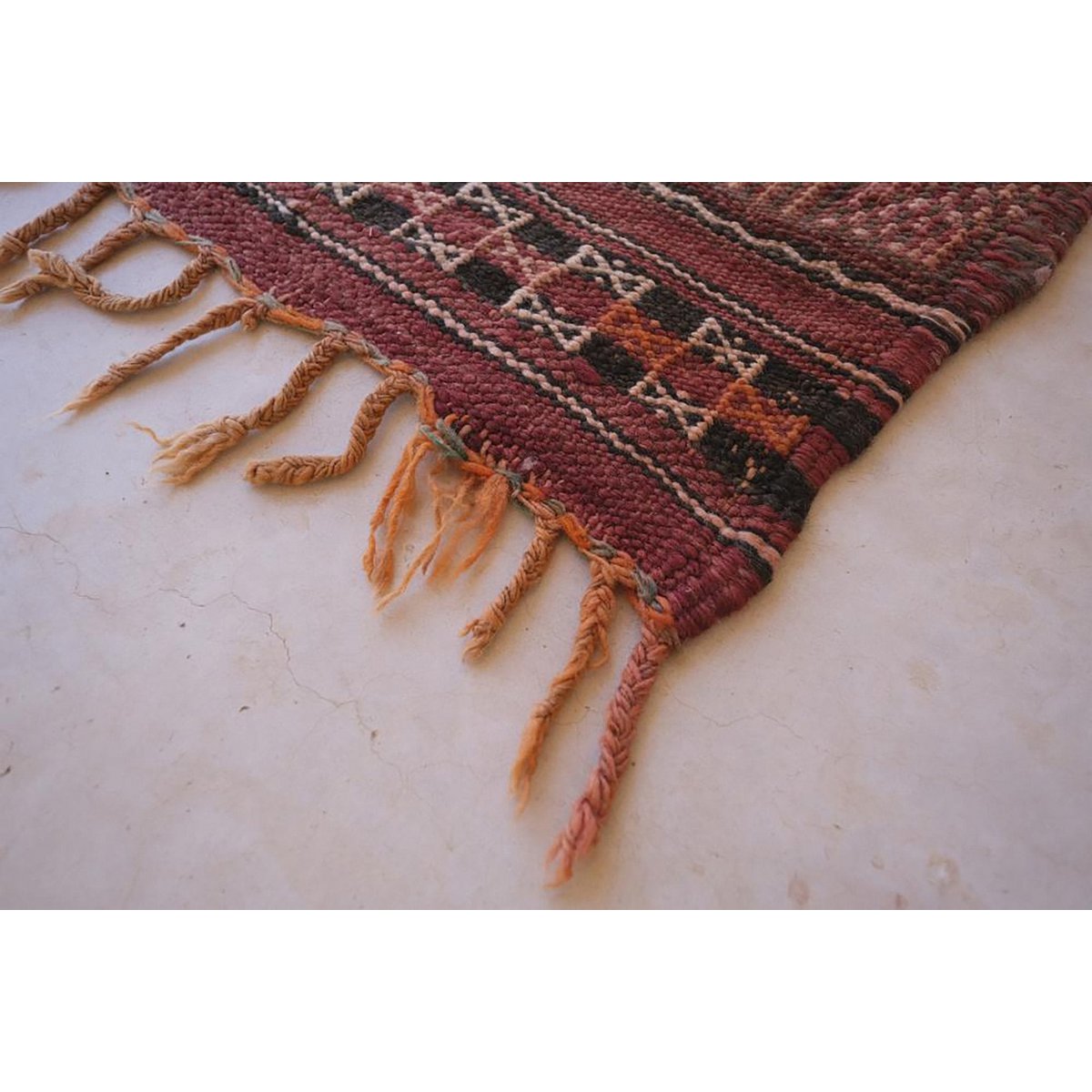 Pure wool Moroccan Kilim Berber rug 168 x 360 cm SOLD