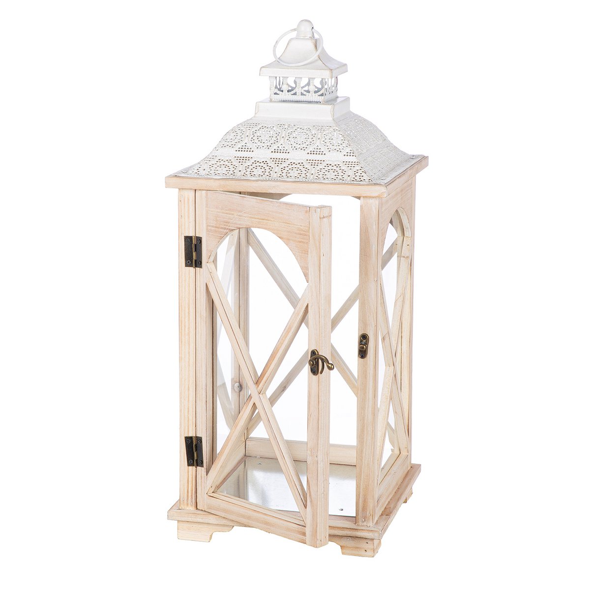 Set of 3 lanterns Fresno, natural color H.75 cm