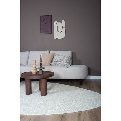 Rug STONE White - pebble -shaped 200 x 280 cm