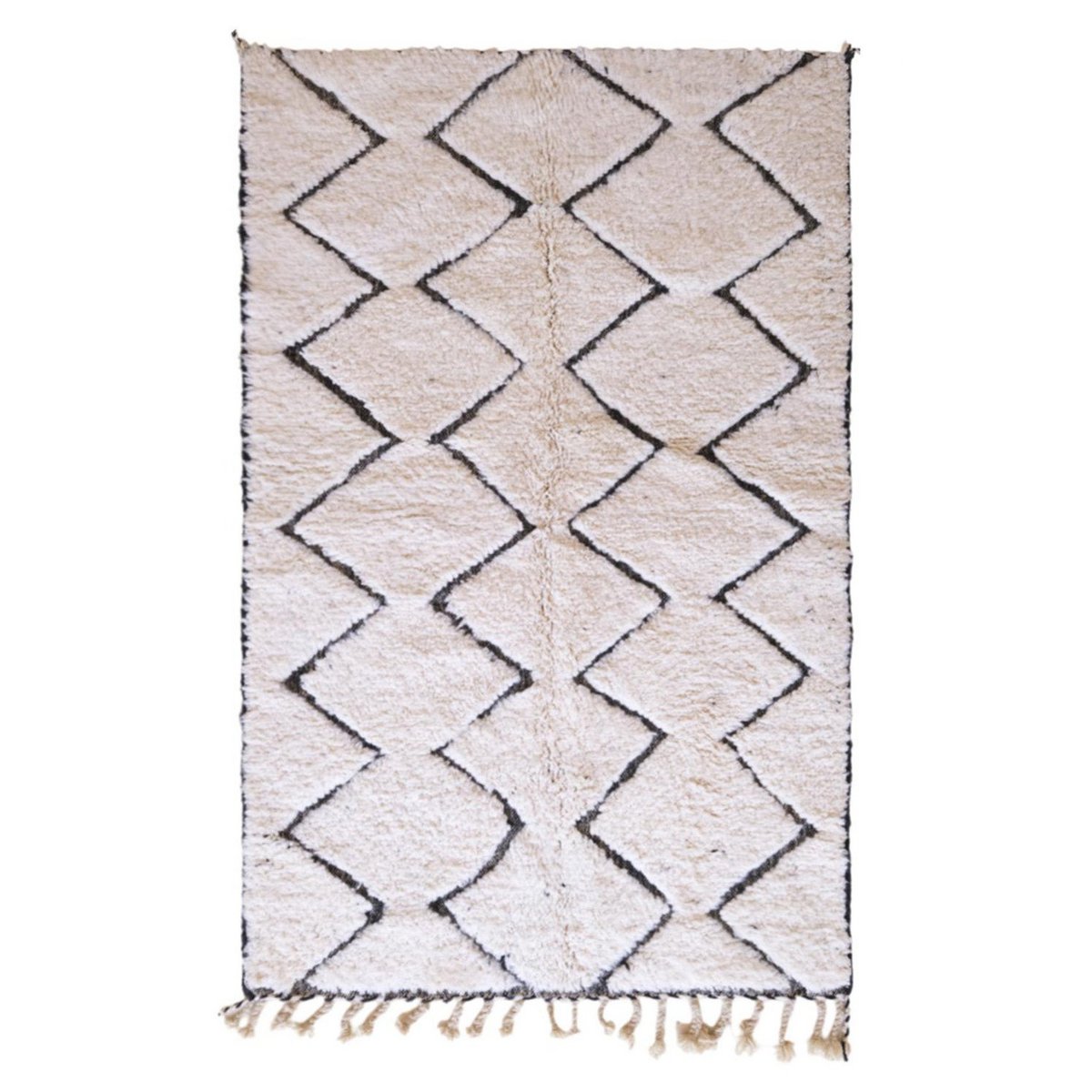 Berber wool rug Beni Ourain 147 x 234 cm