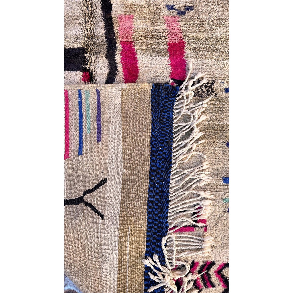 Colorful Berber rug from M'Rirt 168 x 266 cm