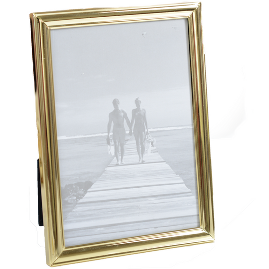 PLAIN GOLD METAL PHOTO FRAME 20 * 25