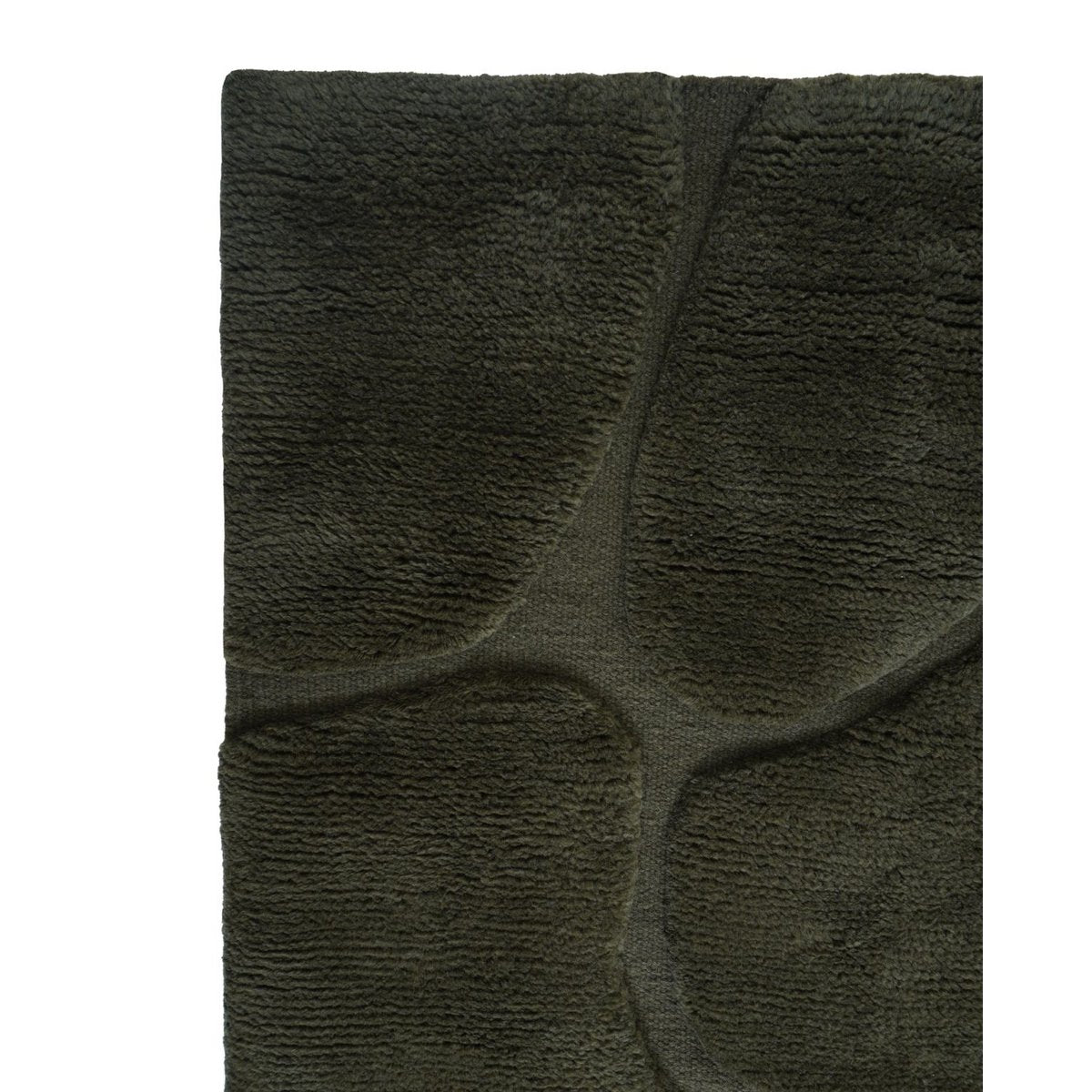 Superior Berber Rug Dark Green - 200 x 280 cm