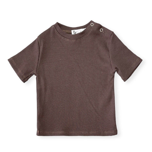 Shirt rib jersey mocha