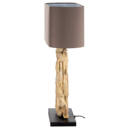 Wooden lamp "Circle of Roots" natural/ black