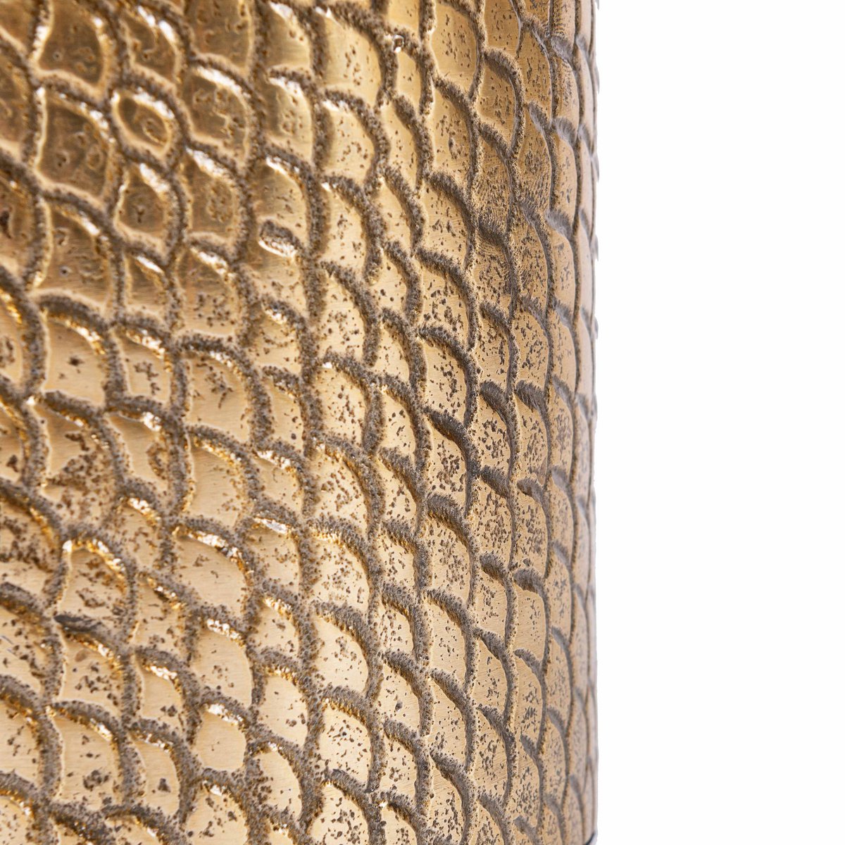 The Croco Candle Holder - Brass - L
