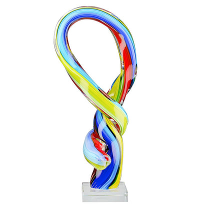 Sculpture loop loop, multicolored H.34 cm