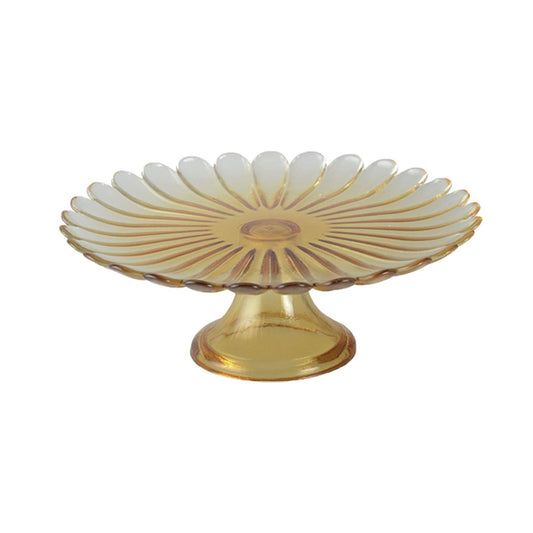 Yellow footing dish 21cm - Spring