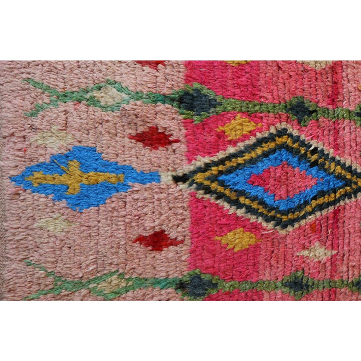 Pure wool Moroccan Berber hallway rug 71 x 339 cm