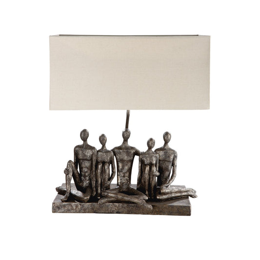 Poly lamp "Group" antique gray/gold