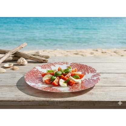 Coral pie dish 28x28x2cm