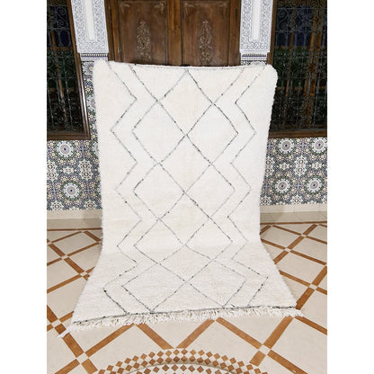 Berber rug Beni Ouarain pure wool 160 x 250 cm