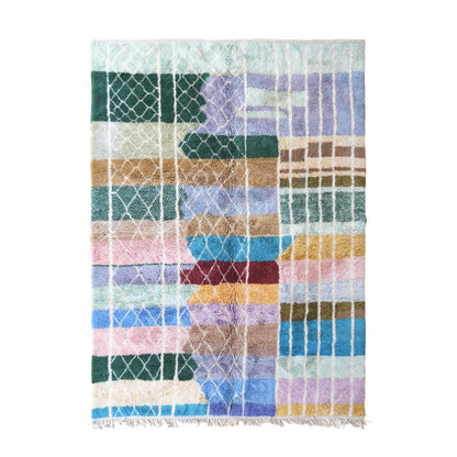 Berber wool rug from M'Rirt contemporary 214 x 306 cm