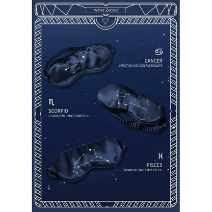 Zodiac Signs 100% Silk Sleeping Mask-Oversize