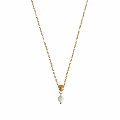 Necklace White Onyx - Gold