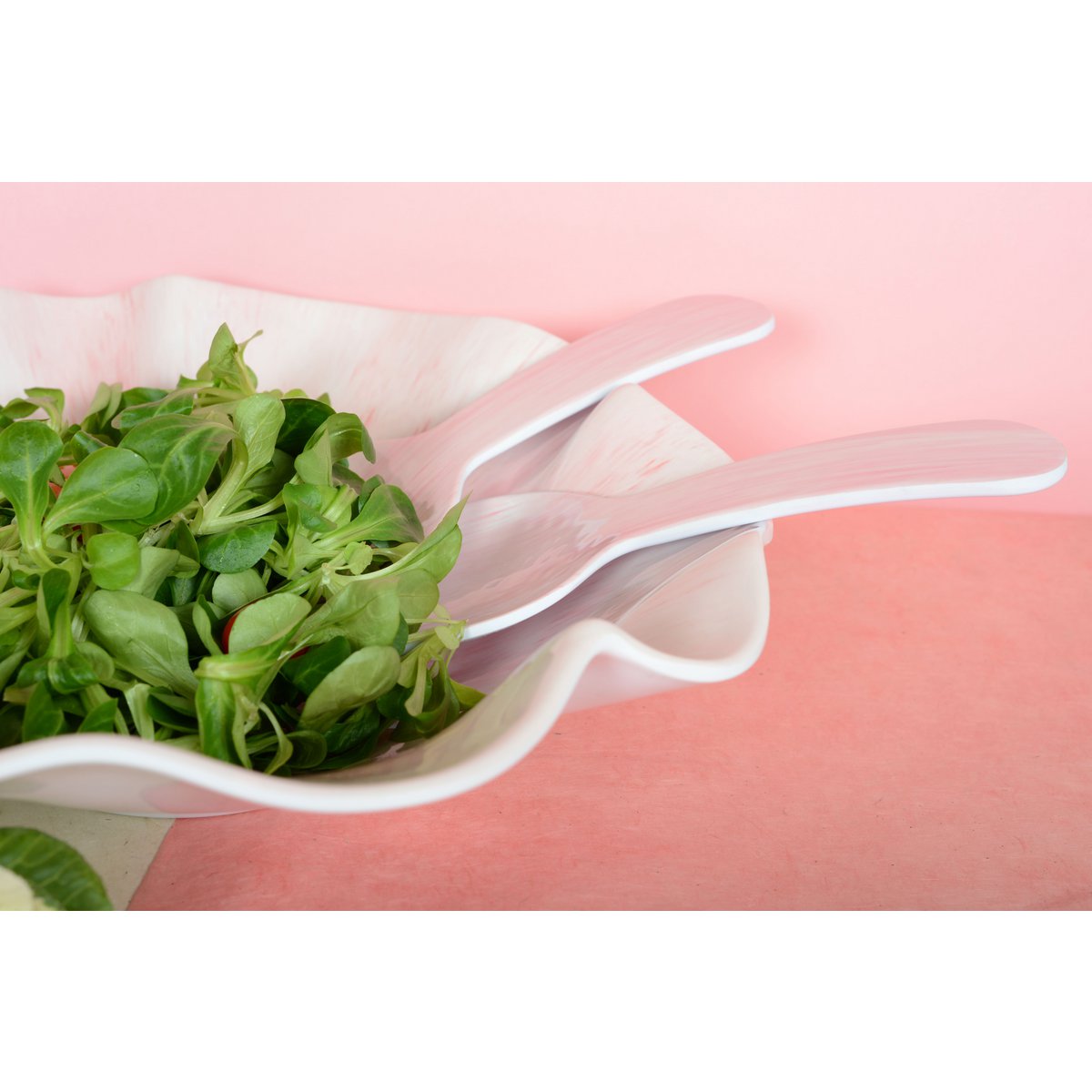 Rose salad covers in Melamine 27x9.5x1cm