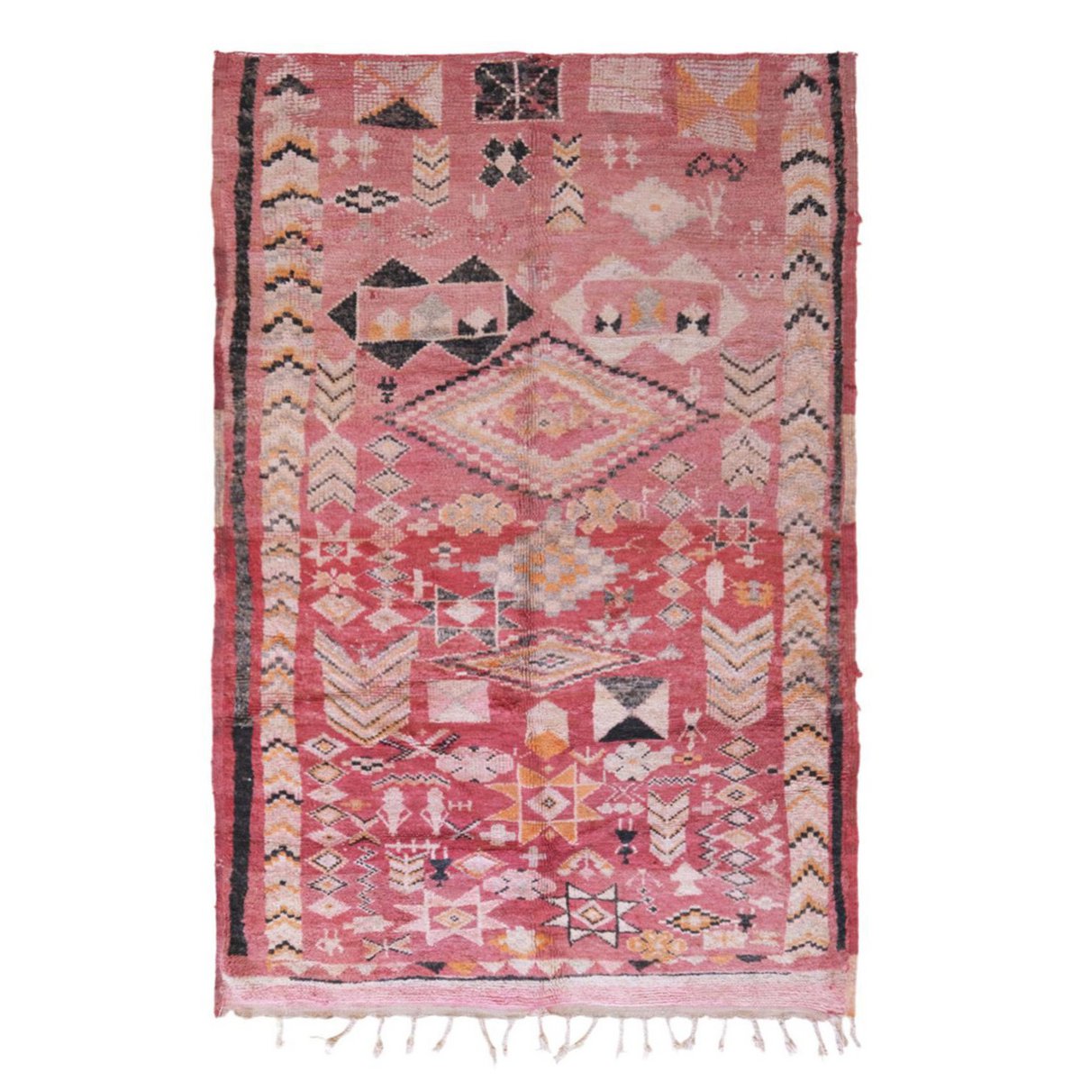 Moroccan Berber rug in vintage wool 183 x 286 cm