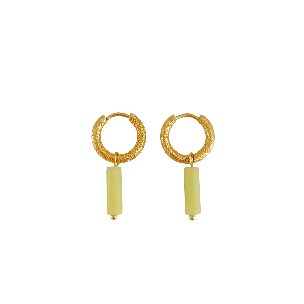 Lemon Jade Earrings - Gold