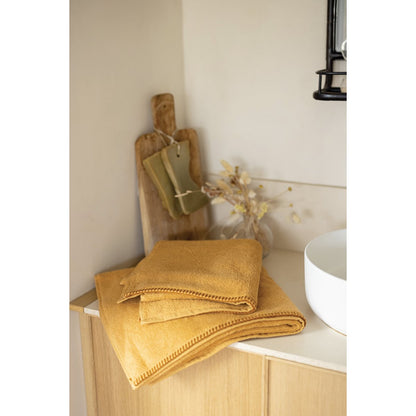 Drap de bain Bora Moutarde 90 x 150