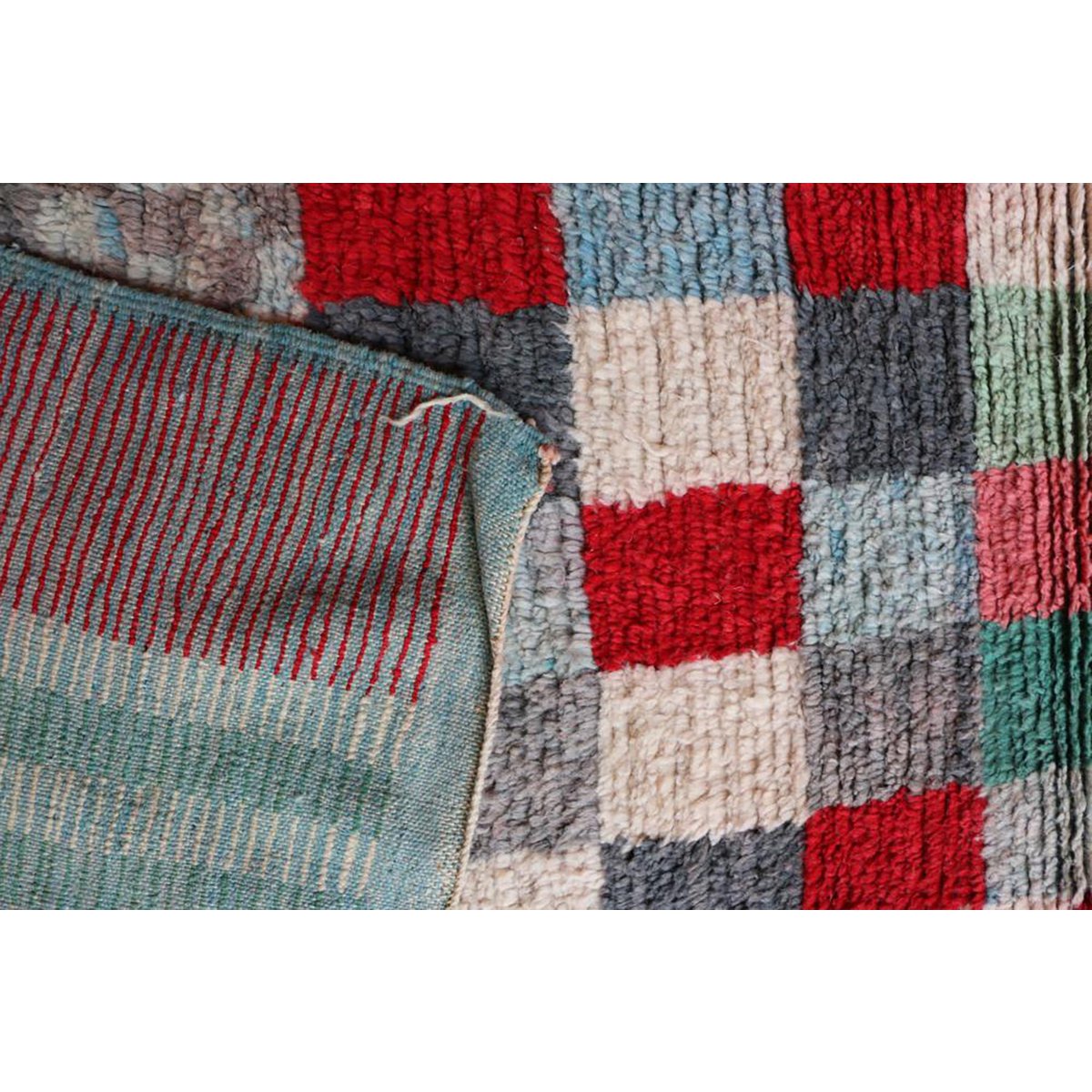 Pure wool Moroccan Berber hallway rug 76 x 408 cm