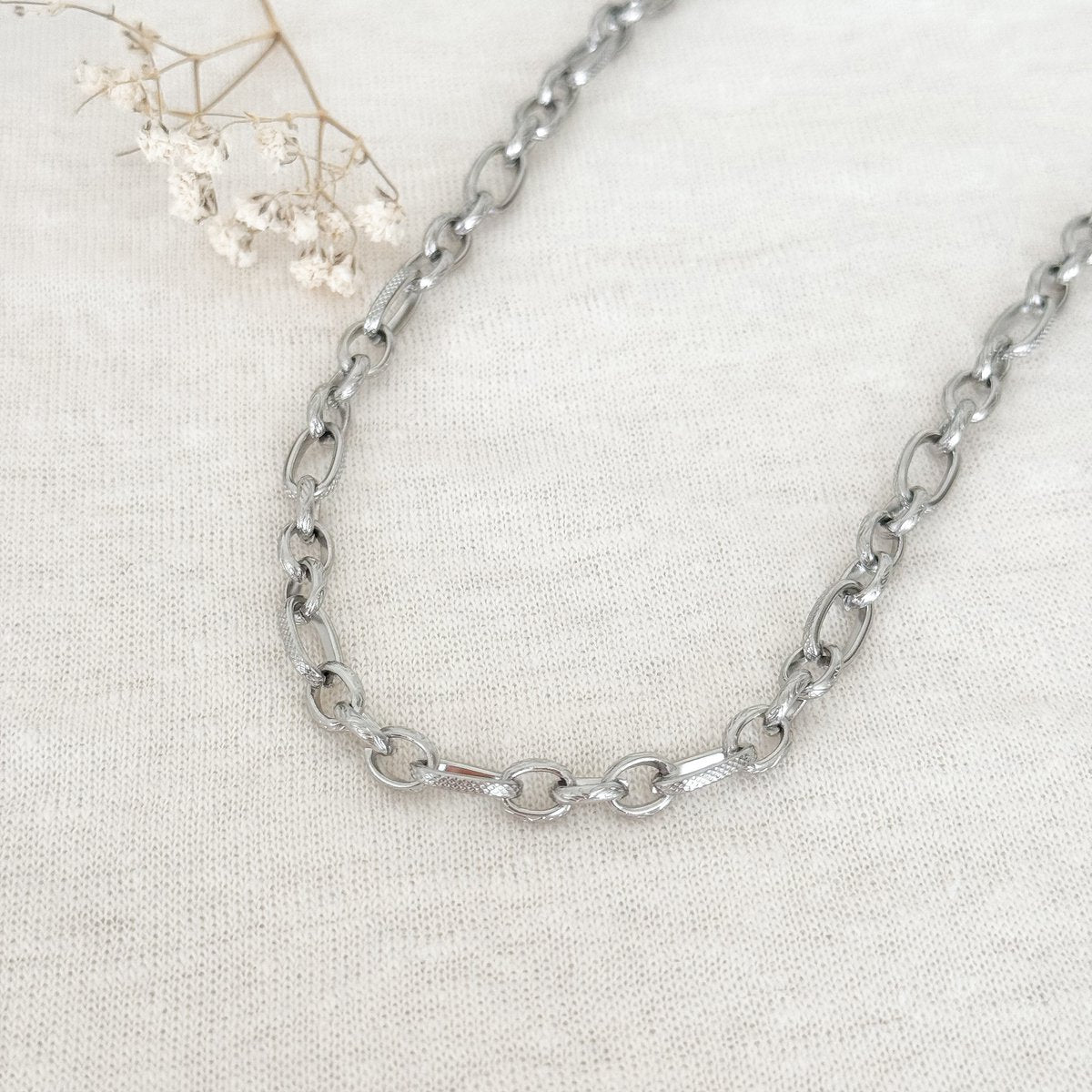 Curious link necklace - Silver