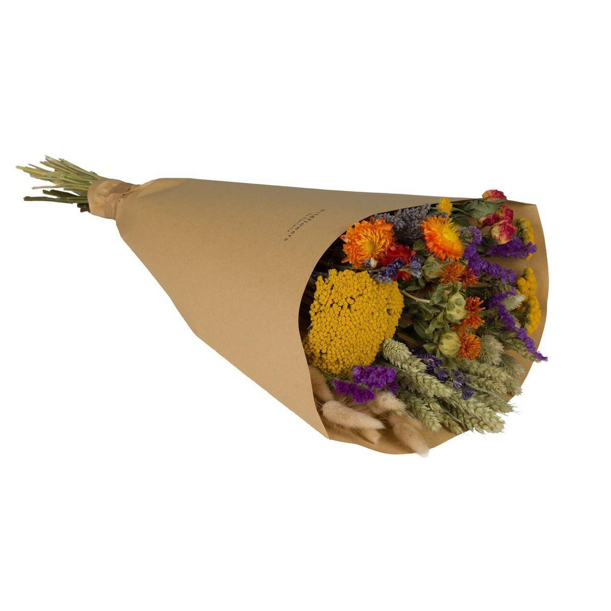 Dried flowers - Field Bouquet Large - Orange - 8 bouquets - ↕60cm