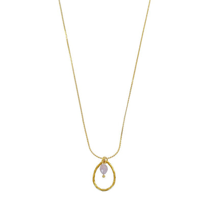 Kunzite Necklace - Gold