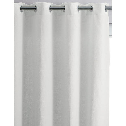 Zeff White Stonewashed Curtain 140 x 280