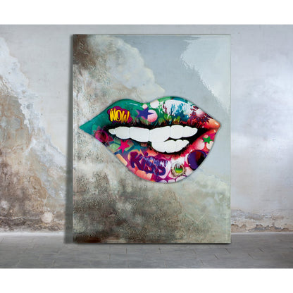 Image Painting Street Art "Kiss"