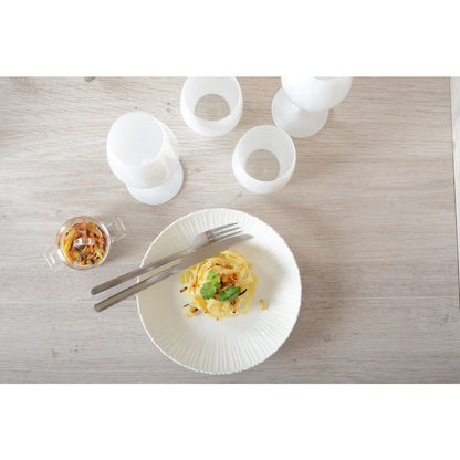 Rosa white hollow plate 21x21x6.3cm