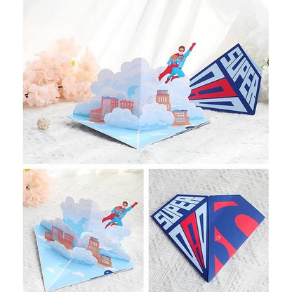 3D Card - Super Dad - Father's Day Card